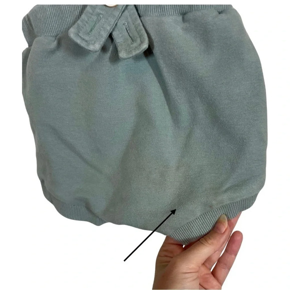 Jamie Kay Mason organic Cotton Playsuit One Piece Jumper in Lake Sea Green - Picture 7 of 10